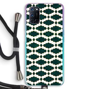 CaseCompany Moroccan tiles: Oppo A92 Transparant Hoesje met koord