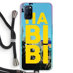CaseCompany Habibi Majorelle : Oppo A92 Transparant Hoesje met koord