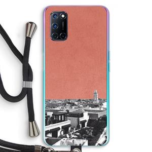 CaseCompany Marrakech Skyline : Oppo A92 Transparant Hoesje met koord