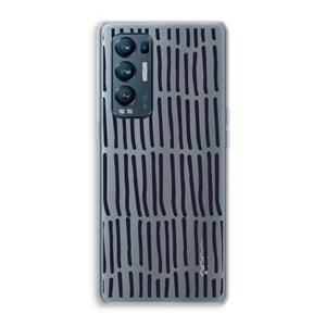 CaseCompany Moroccan stripes: Oppo Find X3 Neo Transparant Hoesje