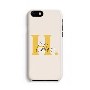 CaseCompany Amber Script: Volledig Geprint iPhone 7 Hoesje