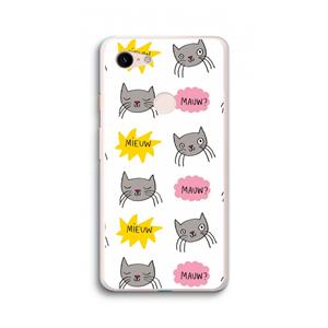 CaseCompany Meow: Google Pixel 3 XL Transparant Hoesje