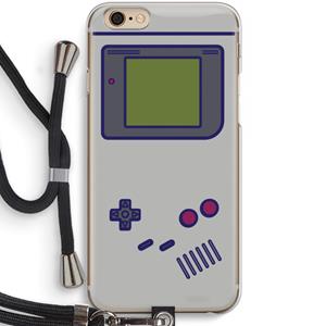 CaseCompany Game On: iPhone 6 / 6S Transparant Hoesje met koord