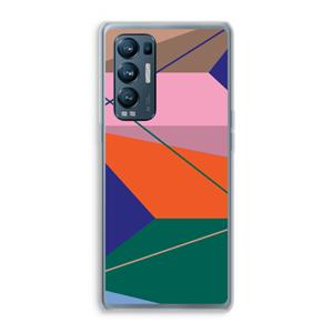 CaseCompany Gestalte 1: Oppo Find X3 Neo Transparant Hoesje