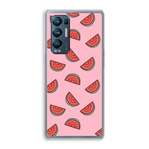 CaseCompany Watermeloen: Oppo Find X3 Neo Transparant Hoesje