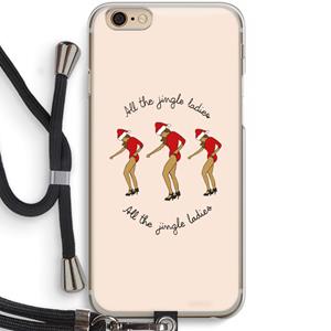 CaseCompany Jingle Ladies: iPhone 6 / 6S Transparant Hoesje met koord