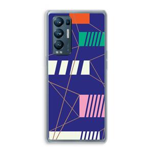 CaseCompany Gestalte 5: Oppo Find X3 Neo Transparant Hoesje