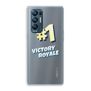 CaseCompany Victory Royale: Oppo Find X3 Neo Transparant Hoesje