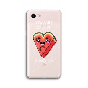CaseCompany One In A Melon: Google Pixel 3 XL Transparant Hoesje