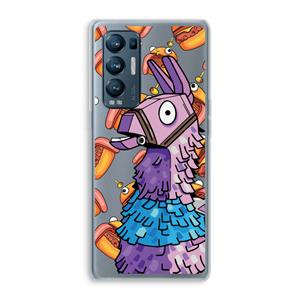 CaseCompany Loot Burger: Oppo Find X3 Neo Transparant Hoesje