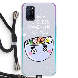 CaseCompany I'm A Hopeless Ramen-Tic For You: Oppo A92 Transparant Hoesje met koord