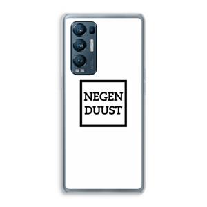 CaseCompany Negenduust vierkant: Oppo Find X3 Neo Transparant Hoesje