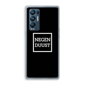 CaseCompany Negenduust black: Oppo Find X3 Neo Transparant Hoesje