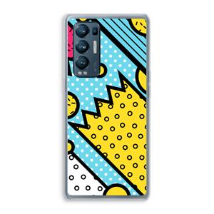 CaseCompany Pop Art #1: Oppo Find X3 Neo Transparant Hoesje
