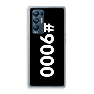 CaseCompany 9000: Oppo Find X3 Neo Transparant Hoesje