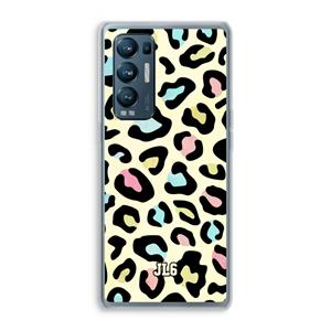 CaseCompany Leopard pattern: Oppo Find X3 Neo Transparant Hoesje