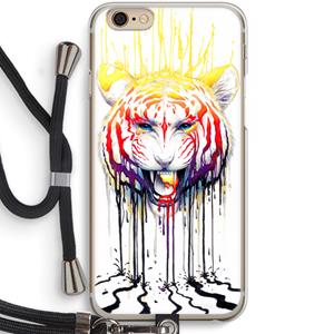CaseCompany Fading: iPhone 6 / 6S Transparant Hoesje met koord