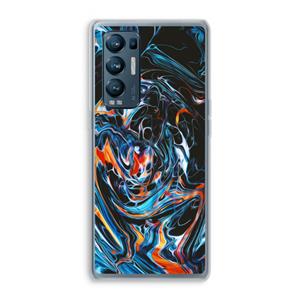 CaseCompany Black Unicorn: Oppo Find X3 Neo Transparant Hoesje