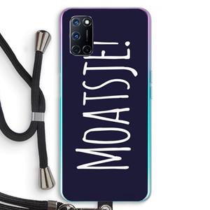 CaseCompany Moatsje!: Oppo A92 Transparant Hoesje met koord