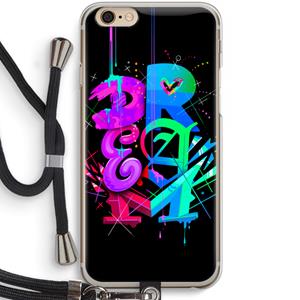 CaseCompany Dream: iPhone 6 / 6S Transparant Hoesje met koord