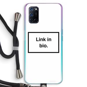 CaseCompany Link in bio: Oppo A92 Transparant Hoesje met koord