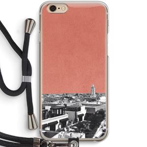 CaseCompany Marrakech Skyline : iPhone 6 / 6S Transparant Hoesje met koord