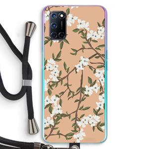 CaseCompany Blossoming spring: Oppo A92 Transparant Hoesje met koord