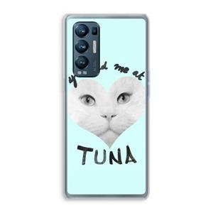 CaseCompany You had me at tuna: Oppo Find X3 Neo Transparant Hoesje