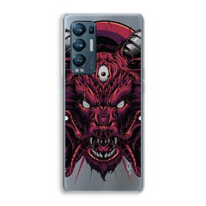 CaseCompany Hell Hound and Serpents: Oppo Find X3 Neo Transparant Hoesje