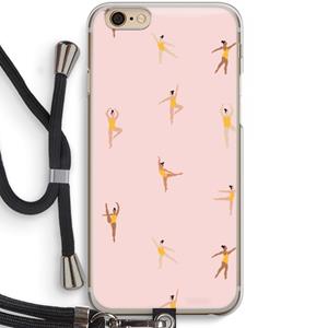 CaseCompany Dans #2: iPhone 6 / 6S Transparant Hoesje met koord
