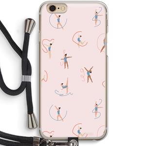 CaseCompany Dancing #3: iPhone 6 / 6S Transparant Hoesje met koord