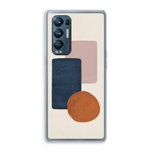 CaseCompany Geo #3: Oppo Find X3 Neo Transparant Hoesje