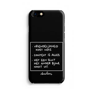 CaseCompany Mijn Motto's: Volledig Geprint iPhone 7 Hoesje