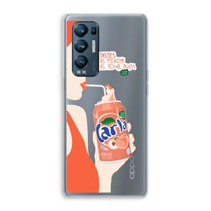 CaseCompany Peach please!: Oppo Find X3 Neo Transparant Hoesje