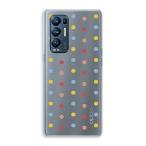 CaseCompany Bollen: Oppo Find X3 Neo Transparant Hoesje