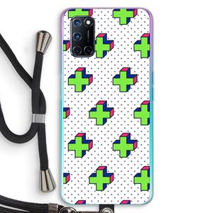 CaseCompany 8-bit N°10: Oppo A92 Transparant Hoesje met koord