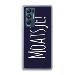CaseCompany Moatsje!: Oppo Find X3 Neo Transparant Hoesje