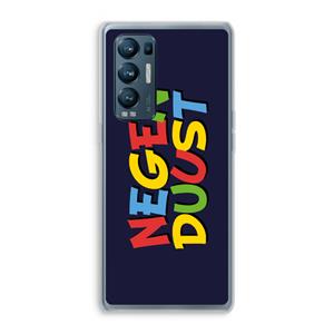 CaseCompany 90's One: Oppo Find X3 Neo Transparant Hoesje