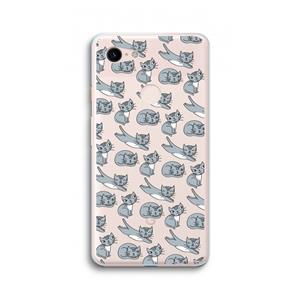 CaseCompany Poezen: Google Pixel 3 XL Transparant Hoesje