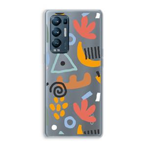 CaseCompany Abstract: Oppo Find X3 Neo Transparant Hoesje