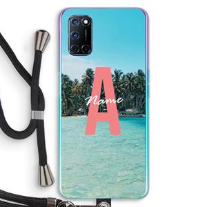 CaseCompany Pacific Dream: Oppo A92 Transparant Hoesje met koord