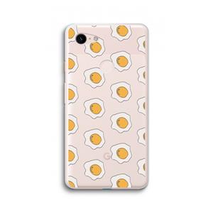 CaseCompany Bacon to my eggs #1: Google Pixel 3 XL Transparant Hoesje