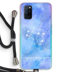 CaseCompany Sterrenbeeld - Licht: Oppo A92 Transparant Hoesje met koord