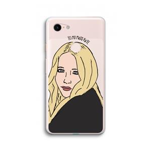 CaseCompany Mary Kate: Google Pixel 3 XL Transparant Hoesje