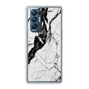 CaseCompany Witte marmer 2: Oppo Find X3 Neo Transparant Hoesje