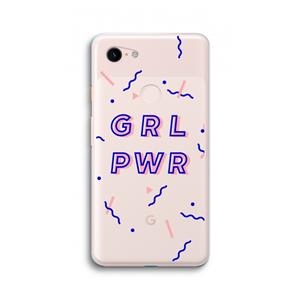 CaseCompany GRL PWR: Google Pixel 3 XL Transparant Hoesje