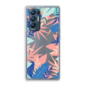 CaseCompany Tropisch: Oppo Find X3 Neo Transparant Hoesje