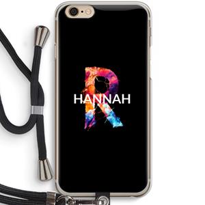 CaseCompany Abstract Spectrum: iPhone 6 / 6S Transparant Hoesje met koord