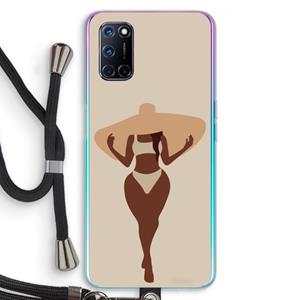 CaseCompany Let's get salty: Oppo A92 Transparant Hoesje met koord