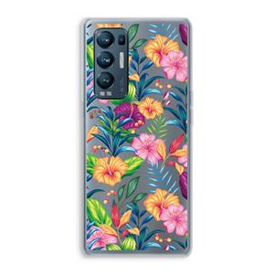 CaseCompany Tropisch 2: Oppo Find X3 Neo Transparant Hoesje